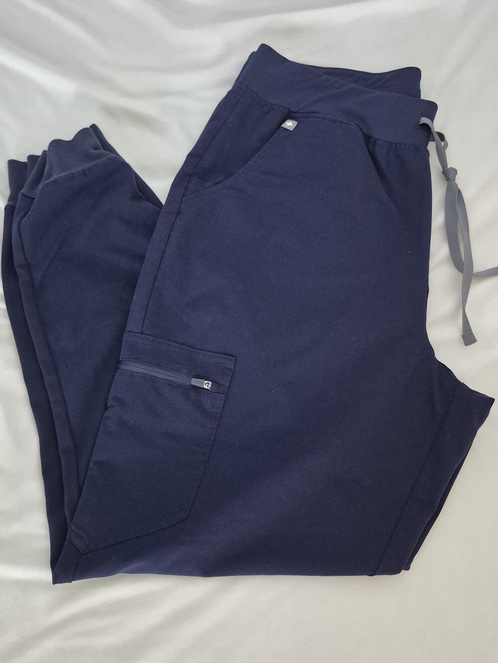 Figs Zamora Jogger Scrub Pants Womens Size Lg Navy Blue # W22SW2012 PO#2456